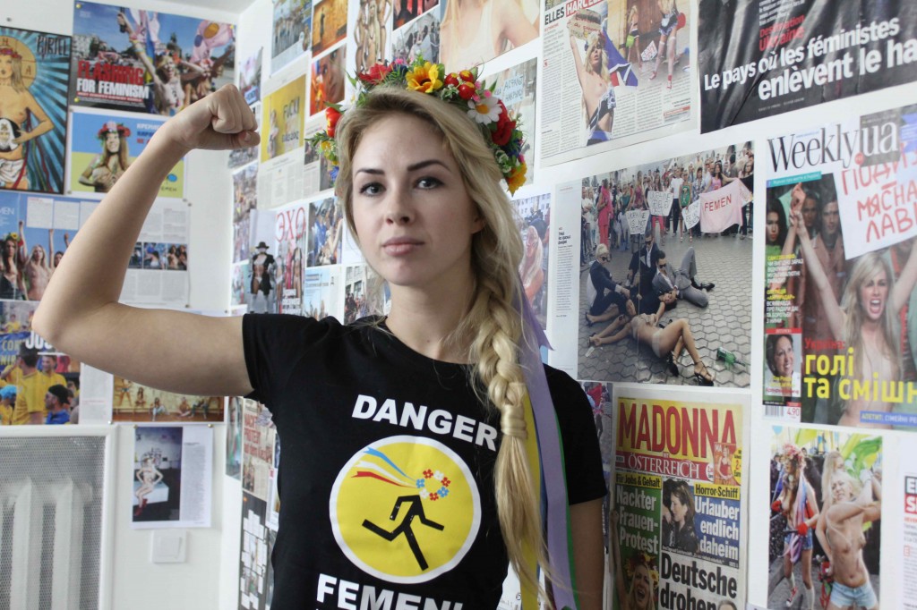 Medlem af Femen Alexandra Sjevtjenko Foto: Ota Tiefenböck