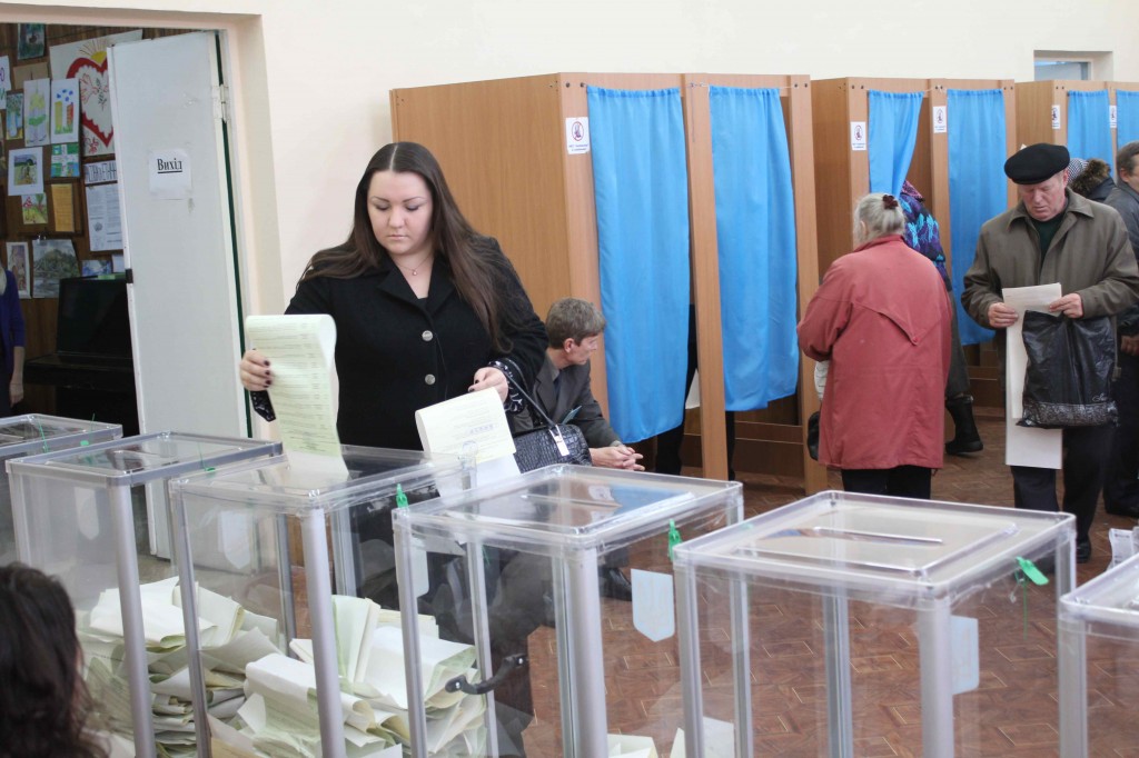 Sidste præsidentvalg i Kijev, dengang under lidt rolige omstændigheder.  Foto: Ota Tiefenböck
