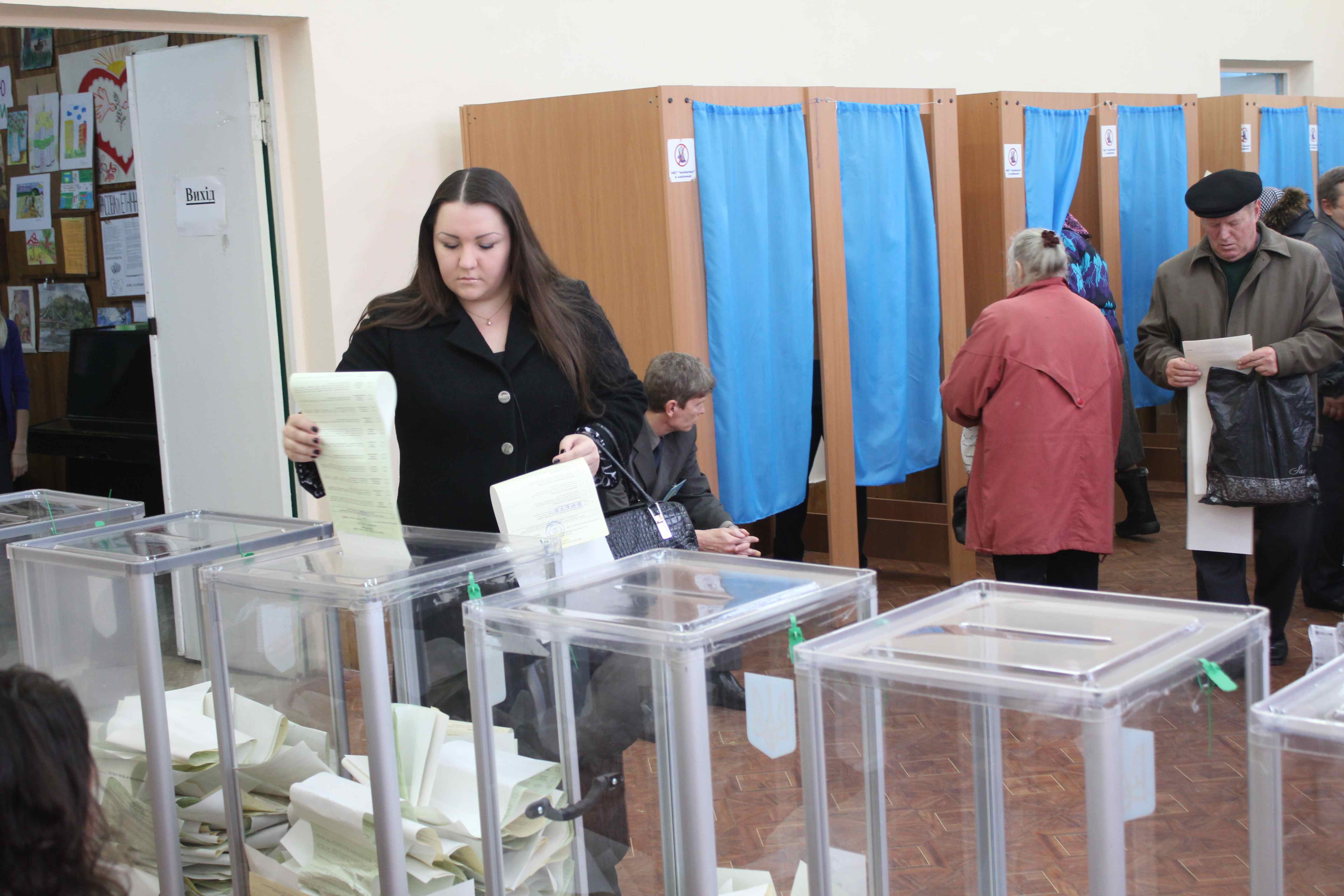 Et præsidentvalg i Kijev.  Foto: Ota Tiefenböck