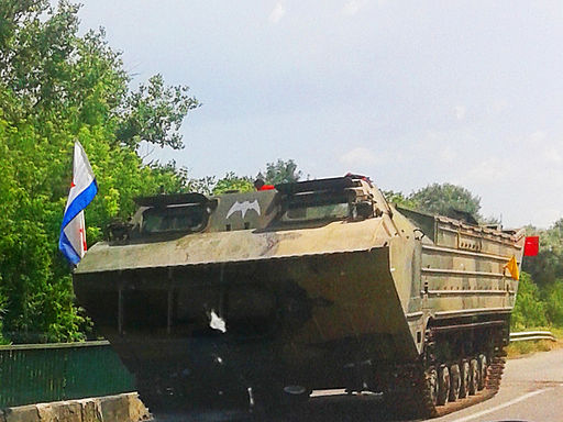 Separatisterne i Østukraine er godt bevæbnet og i besiddelse af gode militære køretøjer  Foto: Qypchak