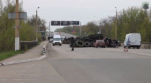Et checkpoint i Ukraine 