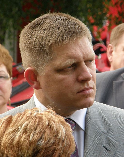 Slovakiets premierminister Robert Fico, her i Nitra i 2008  Foto: Xmetov