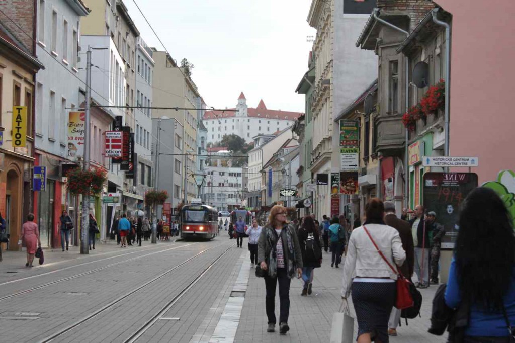 Et bybillede fra Bratislava  Foto: Ota Tiefenböck