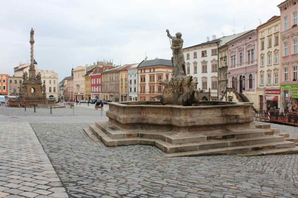 Olomouc`Lille plads Foto: Ota Tiefenböck