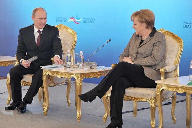 Putin og Merkel i 2012  Foto: kremlin