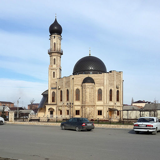 Sheik Deni Arsanov moske i Tjetjeniens hovedstad Grozny Foto: Archiepictures