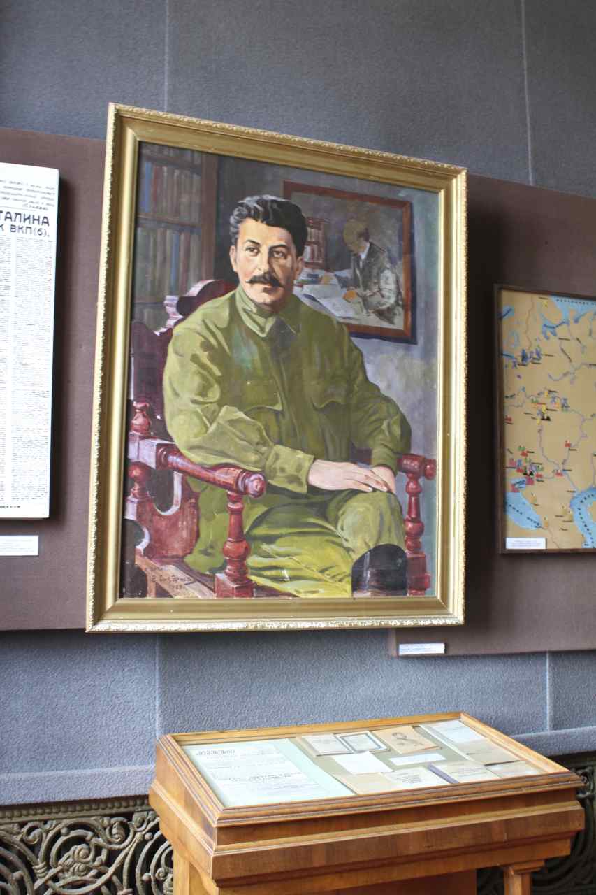 Et billede af Stalin fra Stalin museet i Gori i Georgien  Foto: Ota Tiefenböck