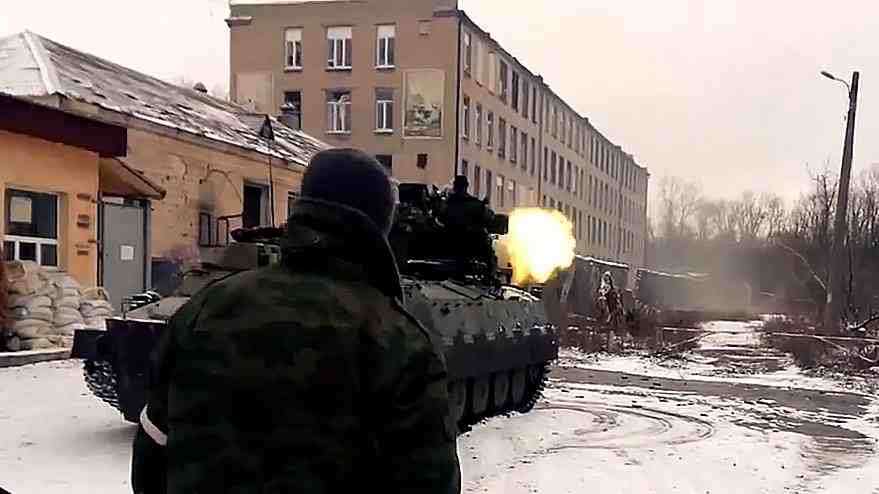 Debaltsevo er blevet helt ødelagt under kampene, siger OSCE   Foto: South Front