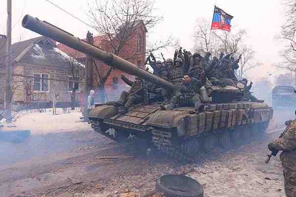 Oprørerne ved Delbatsevo. Nu skal alle kampvogne væk fra frontlinien  Illustrationsfoto: South Stream