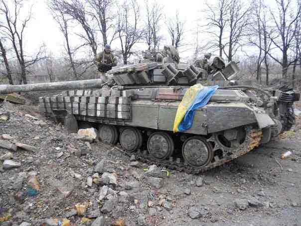 En ukrainsk kampvogn i Donbas Illustrationesfoto:SF 