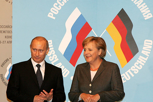 Putin og Merkel  Foto: Kremlin