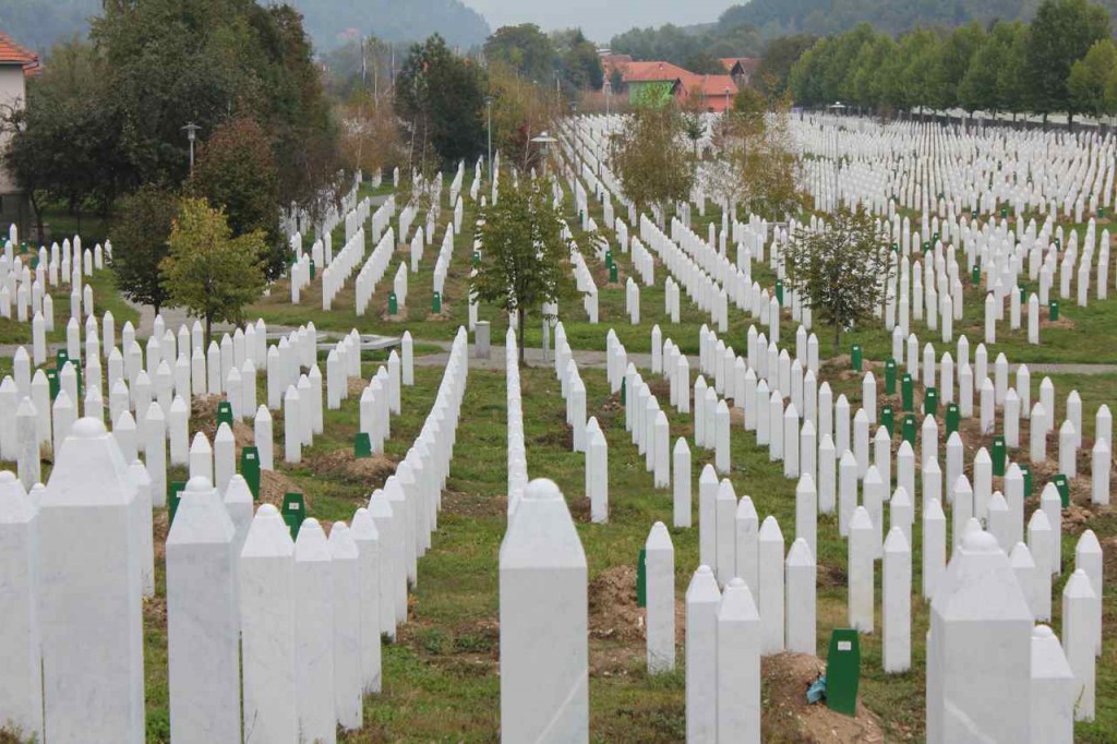 Mindeområdet i Srebrenica  Foto: Ota Tiefenböck