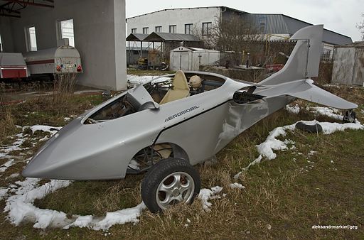 En af de første prototyper af den slovakiske aeromobil  Foto: Aleksander Markin