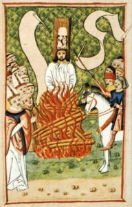 Jan Hus på bålet i Konstanz 