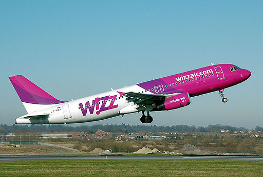 WizzAir har omkring 300 forskellige flyruter  Foto: Wikimedia