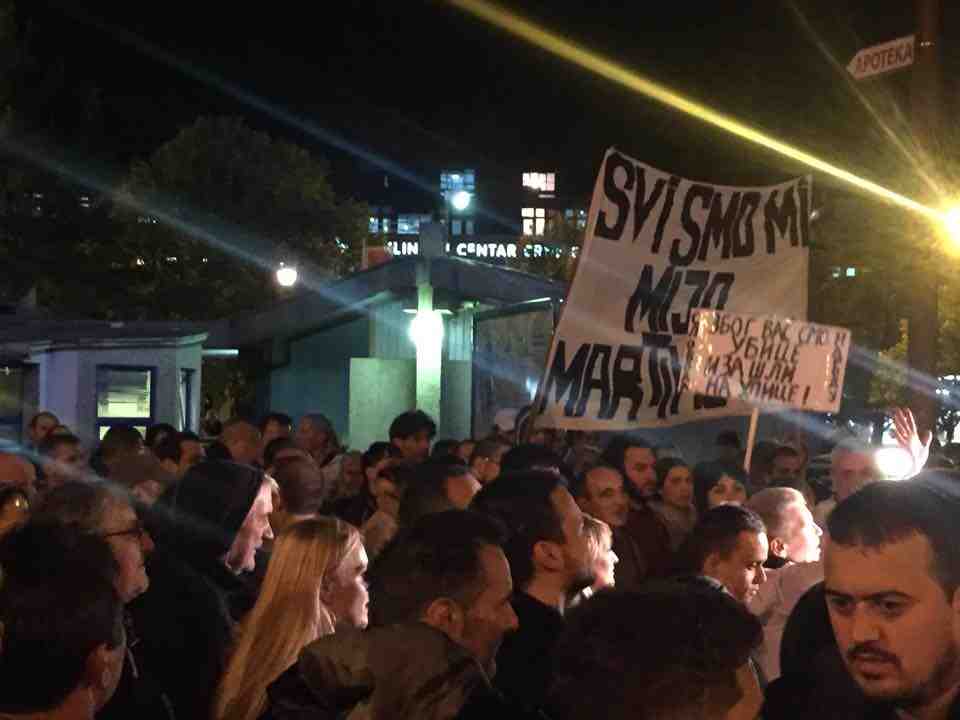Dagens demonstration i Podgorica  Foto: Sloboda Trazi me
