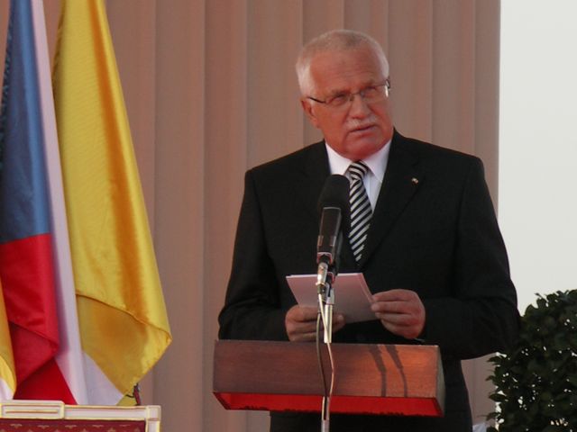Vaclav Klaus i 2009 under Pavens besøg i Tjekkiet Foto: Ota Tiefenböck