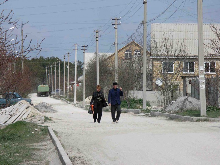 krimtatarernes beboelse i Bakkhchysarai på Krim Foto: Ota Tiefenböck