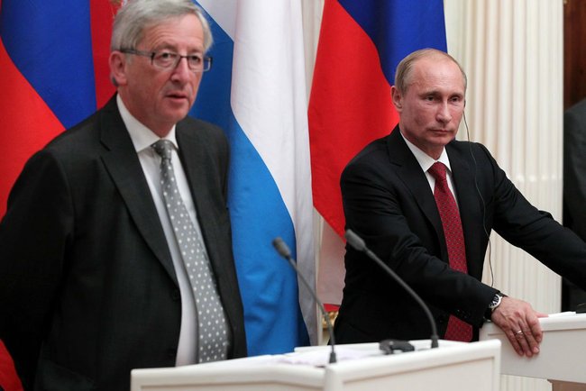 Jean Claude Juncker og Vladimir Putin Foto: Kremlin