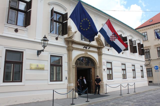 Regeringsbygningen i Zagreb  Foto: Ota Tiefenböck