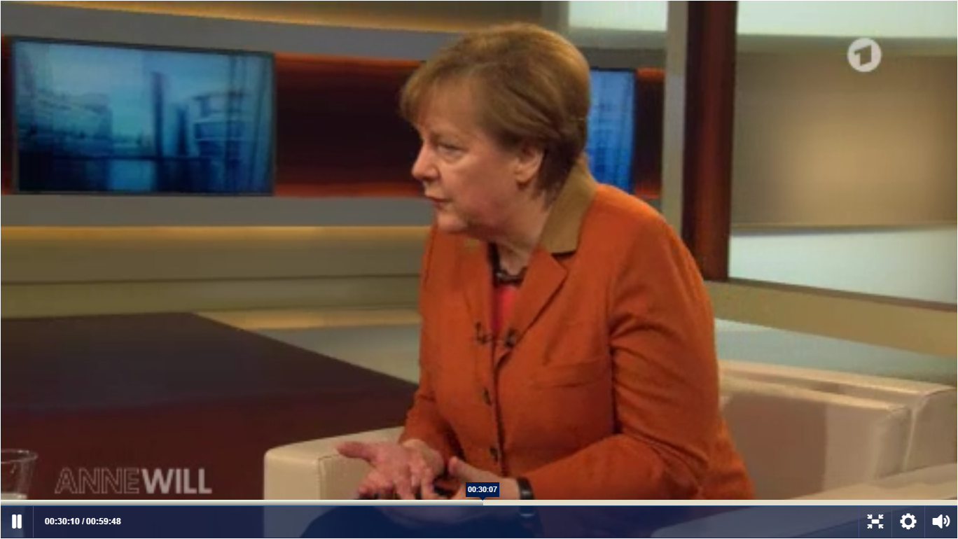 Angela Merkel på ARD