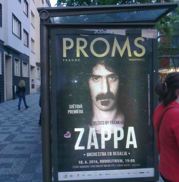 Frank Zappas Musik på vej til Prag Foto: Petr Tiefenböck