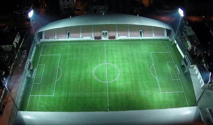 Dinamo Stadion i Abkhasiens hovedstad Sukhimi. Foto: YouTube