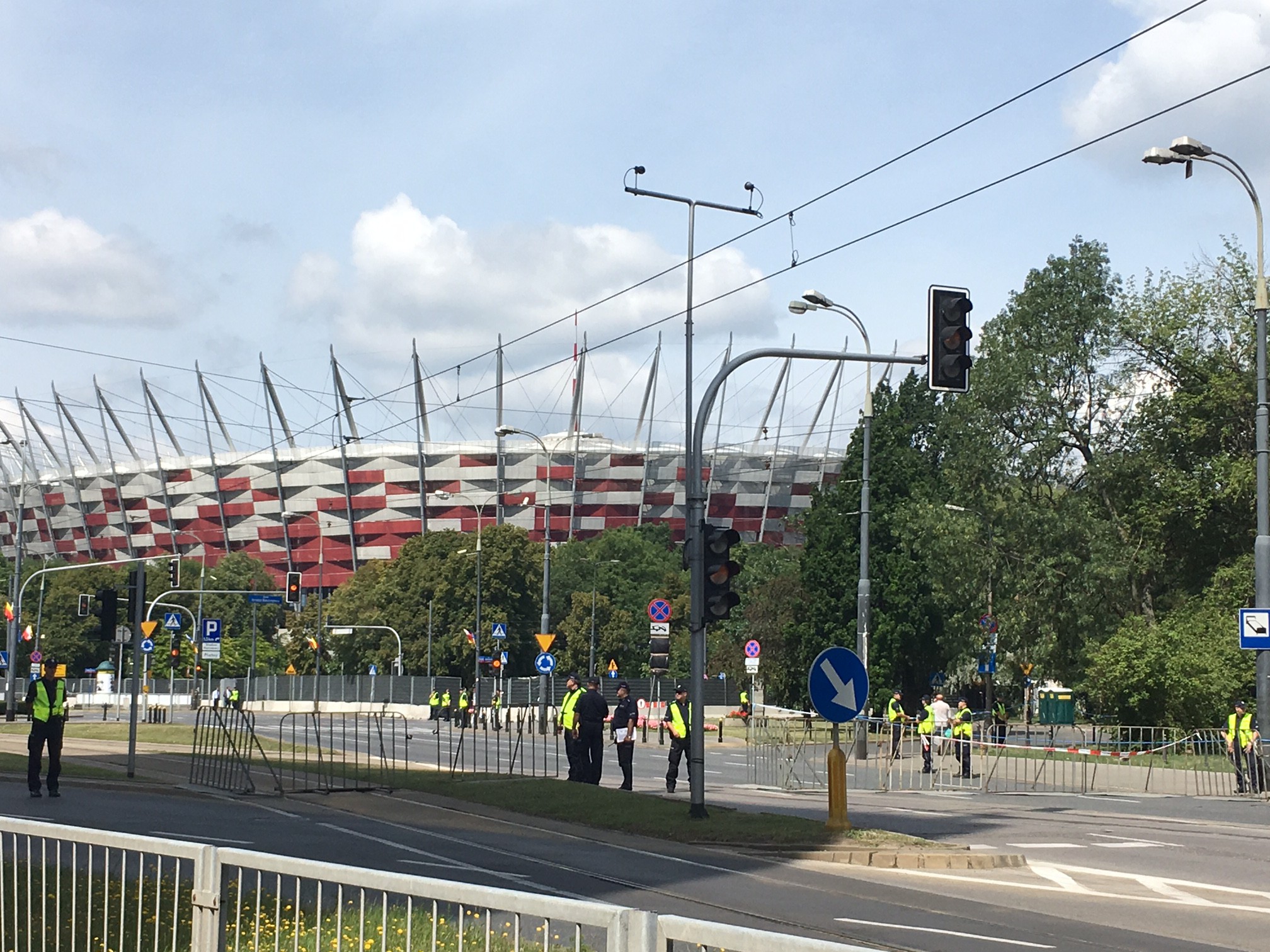 Stadion Narodowy, hvor NATO holder topmøde. Foto: Uffe Gardel /Mr. East