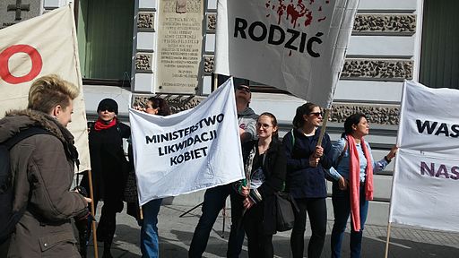 En tidligere demonstration mod abort i Polen  Foto: Zorro2212