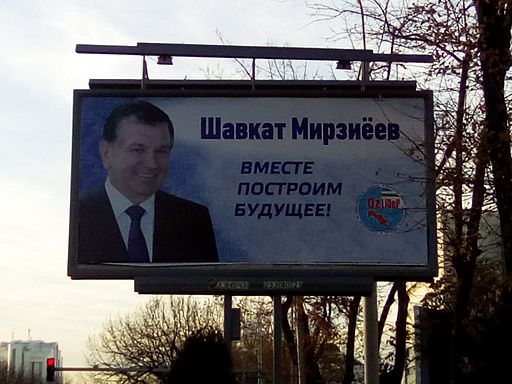 Mirzijajevs valgplakat i Usbekistan Foto: Sick Spiny