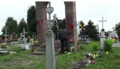 Hruszowice monumentet blev i flere omgange vandaliseret Foto:NV